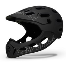 Cairbull 자전거 헬멧 하프페이스/풀페이스헬멧 MTB헬멧, M/L (56-62CM), 블랙