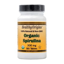 헬시오리진 스피루리나 효능 500 mg 180 타블렛