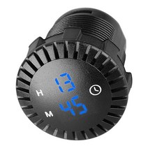 12V/24V Touch Digital Clock 24 Hours Direct Replaces Easy to tall Spare Parts Professional 액세서리s, 02 Blue light