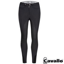 [CAVALLO] Conan Grip 실리콘 풀패치 승마바지, 34, 블랙