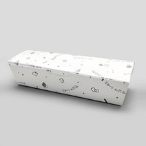 종이도시락 김밥1줄도시락 마카롱 종이 일회용 일반김밥 연속무늬 제이팩[100ea], 100개입, 1개