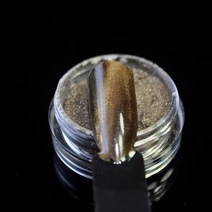 자석 분말 클러치판 청동 카멜레온 고양이 눈 3D 네일 아트 파우더 미러 반짝이 쉬머 마그네틱 아크릴 갤, 01 bronze