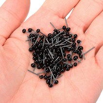 자수키트 자수도안 자수바늘100 개/대 플라스틱 유리 인형 눈 바늘 Felting 곰 검은 Accessories2mm 3mm 예, 03 4Mm
