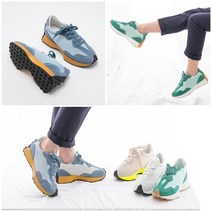 여성 매쉬 심플한 배색 돈피 스웨이드 어글리 스니커즈