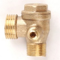 체크밸브 볼 게이트 pvc 배관부속체크 밸브 공기 압축기 3 포트 황동 나사산 체크 밸브 커넥터 도구 1 개, 한개옵션0