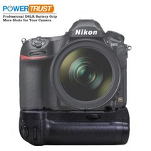 Powertrust 수직 MB-D18 배터리 그립 니콘 D850 DSLR 카메라에 적합 EN-EL15a 또는 8X AA 함께 작동, 한개옵션0