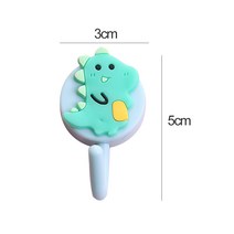 1pcs 키 홀더에 대 한 귀여운 동물 과일 벽 후크 코트 타월 교수형 플라스틱 마스크 홀더 욕실 주최자 벽 장식, 04