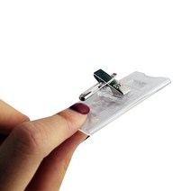 투명 옷핀명찰 이름표 아크릴 학교 교복 유니폼 10P