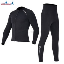 Dive sail 2mm 프리미엄 다이빙 슈트 남성용 여성용 wetwuit 바지 Split 바디 자켓-바지 Neoprene Swim의류 블랙 keep 웜
