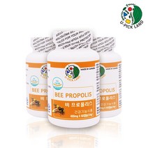 식약처 haccp 인증 프로폴리스 항산화제 영양제 캡슐 고함량 100% 비프로폴리스 플라보노이드 17 mg 추출물 분말 프로포리스 플로 폴리스 면역력 알약 정 추천 캐나다 직수입, 3