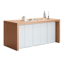 아인스 홈바 높이900 아일랜드 홈바 와이드하부장 550 국내제작 1200 1400 1600 1800 2200, 1400일반형 상판측판 오크 / 하부장 화이트