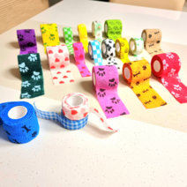 예쁜 코반 손가락 자가점착밴드 강아지 붕대 세트구성 2.5cm 5cm, 2.5cm20개 (20+2)