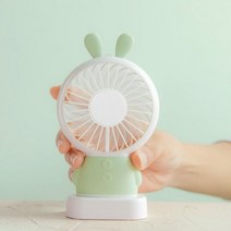 [미미사몰] LED 휴대용 미니선풍기 충전식 핸드선풍기 캐릭터 선풍기, 1+1, 캐릭터 미니선풍기