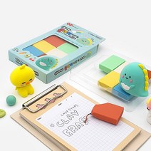 일정 2000레이지스타클레이지우개(6색세트) 수정 문구 필기 잘지워지는 미술 학용품 캐릭터, 랜덤발송