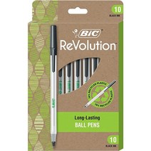 BIC ReVolution 라운드 스틱 볼펜 블랙