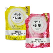 샤인빈 자연퐁 스팀워시 주방세제 리필 1리터 _ 230206EA, 사과향, 본상품선택