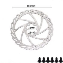 뜨거운 판매 3 구멍 6 디스크 브레이크 조각 로터 160mm 전기 스쿠터 스크류 액세서리, style G