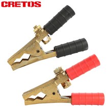 CRETOS 크레토스 CEC-400A-B CEC-400A-R 어스크램프 황동 신주 어스클램프 집게 용접집게 높은 전도율, CEC-400A-B(흑색)