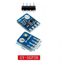GY-SGP30 SGP40 SGP41 가스 센서 모듈 멀티 픽셀 TVOC/eCO2 공기 품질 포름알데히드 이산화탄소 검출기 테스터, 01 SGP30 Blue board
