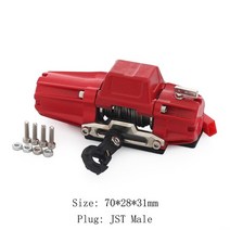 스케일 RC 윈치 무선 원격 컨트롤러 복구 후크 1/10 크롤러 자동차 TRX4 TRX6 SCX10 랭글러 CC01 TF2 D90 YK4082 ZP1001, 02 Winch 2