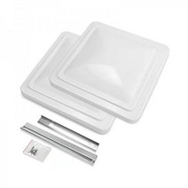 LBK 35 6cm(14인치) 범용 RV 트레일러 캠핑카 모터홈(화이트 2팩) 루프 벤트 커버 - 환풍구 뚜껑 교체 미국 제조