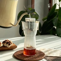 카페 아이스아메리카노 높은 입구넓은 유리잔 빈티지 핫 밀크글라스 물컵 커피숍, 1개, 865코넌 내열유리컵 350ml