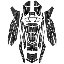 2021 혼다 PCX125 계기판 커버 데칼 카본 우레탄 로고 엠블럼 스티커, White - 화이트, 1대분 전체 세트