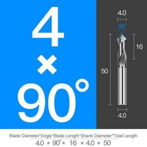 스폿 드릴 60 90 120 0.5-20mm 밀링 스텁 시작 위치 센터 비트 CNC 라우터 커터 초경 엔드 밀, For Steel, D4XR90X50L