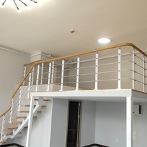 계단난간 계단 난간 다락방 빌라 실내 가드 심플 모던 PVC 플랫폼 복층 플랩 베란다 펜스, 굵직한 1미터 가격