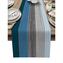 우드슬랩식탁 테이블 인조 나뭇결 빈티지 세이지 그린 웨딩 장식 테이블 러너 커피 주방 식탁 천 홈 파티, 11 HZF02759_08 33 x 91cm