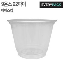 에브리팩 9온스아이스컵 (PET.92파이.디저트), 1박스, 1000개입