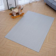 휴팡 PVC 4T 사각형 강아지매트 미끄럼방지 슬개골보호 애견매트, 양탄자 그레이
