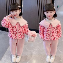 아짱 키즈여아 상하세트 바지 팬츠 유아 상하복 투피스 세트 가을 겨울 북유럽 나들이룩 집업상하세트 해피걸집업상하세트