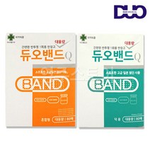 듀오밴드Q 일회용 밴드 대용량 덕용 혼합, 덕용80매 - 1개, 덕용80매 - 1개
