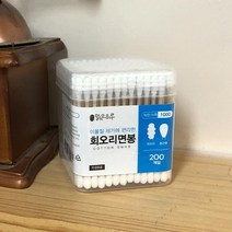 (ABM도매콜) 사각 원터치 회오리면봉 200P(나무), 상세페이지 참조, 상세페이지 참조