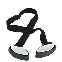 스키 폴 용품 Mounchain조절 가능한 스키 폴 숄더 핸드 캐리어 래쉬 핸들 스트랩 포터 후크 루프 보호 스노, 검은색