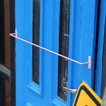 코코디피 룰라 천장 벽고정 철제 행거 커튼형 봉 맞춤제작, 핑크