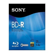 Sony BD-R 블루레이 녹음 가능한 싱글 레이어 디스크 - 25gb 1-6X (제조사 단종) 미국출발106011