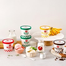 [서울우유] 파인트 아이스크림 4종 (흰우유+초코우유+딸기우유+바나나우유)