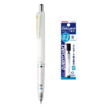 제브라 델가드 샤프 MAS85 화이트, 0.0.3mm 본체+샤프심0.3mm), 3세트