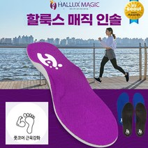 [국내총판] 할룩스 매직인솔 기능성 평발 족저근막 깔창 에어인솔 2세트, 반타블랙 L (255~265), 바이올렛 L (255~265)