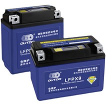 오토바이배터리 스쿠터 대용량 리튬 12V 6A 7A 8A, LFP7A 고용량 리튬 배터리 8AH, 1개