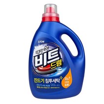 더끌림 비트 세탁 세제 세탁기 빨래 액체 세제 드럼용 3L, 상세페이지 참조, 단품