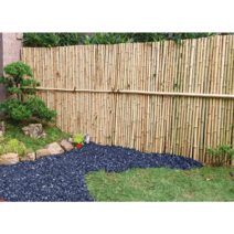 대나무 정원 야외 펜스 휀스 파티션 울타리 가드닝, 밝은 노란색 1.5m 높이 x 2m 길이