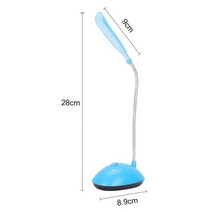 스탠딩 노트북 책상 LED 램프 Foldable 터치 테이블 빛 DC 5 휴대용 B 전원 6500K 밤 눈 보호, 10 Blue