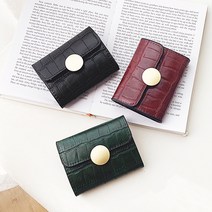 Dirome 파이톤 똑딱이형 간편한 미니 카드(명함)지갑