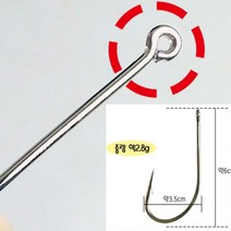 국산 니켈 링바늘 34호 고리 링훅 바늘 부시리 방어, 본상품선택