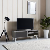 셀레스타 하프 1000 원룸 TV다이 TV거실장, 그레이투톤