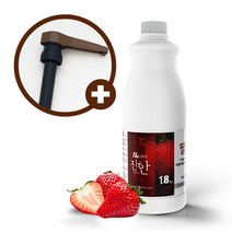 웰파인 더진한 딸기스무디 1.8kg + 유니버셜소스펌프, 단품