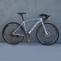 JINGMING 산악자전거 모노코크 레이싱 스프린터 솔리드 26인치 MTB, 공기 주입용 타이어, 은색 27단-60칼바퀴